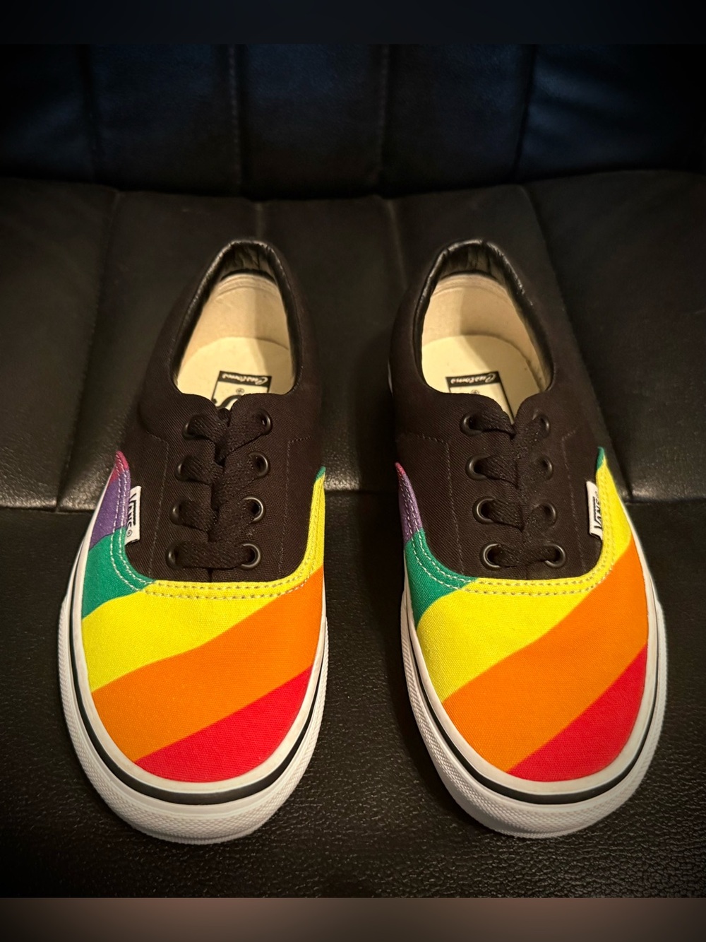 *NWOT* Vans Authentic Rainbow Refract Low-Top Sneakers